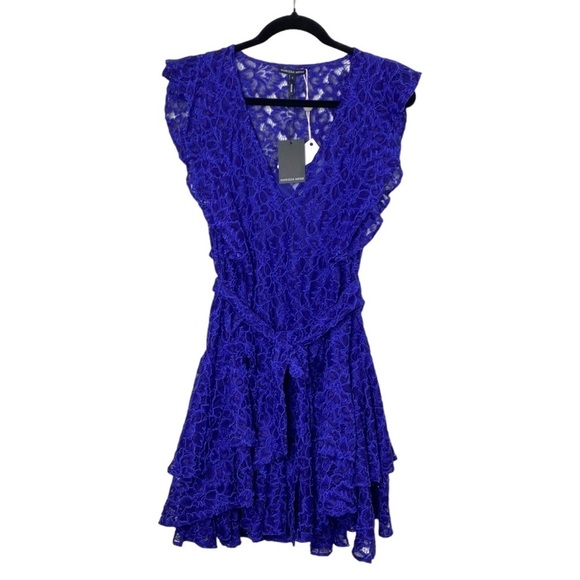 Marissa Webb Corrine Ultraviolet Lace Mini Dress - Picture 4 of 9